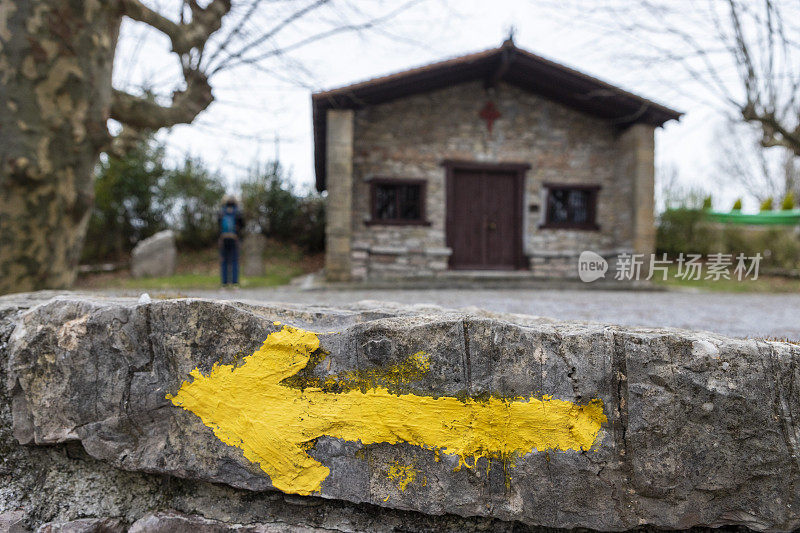 Hondarribia在去Santiago del Pais Vasco路上